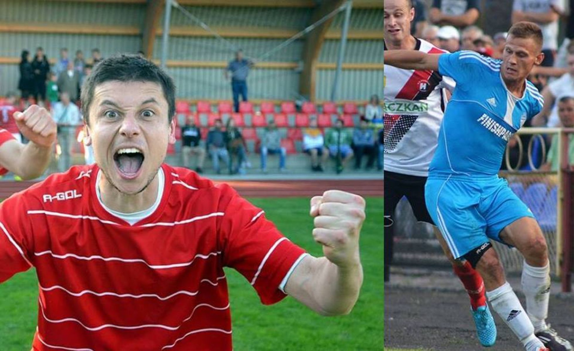 Obrońca (Waląg) kontra napastnik (Miller) kto będzie górą? Fot. Paweł Piekutowski