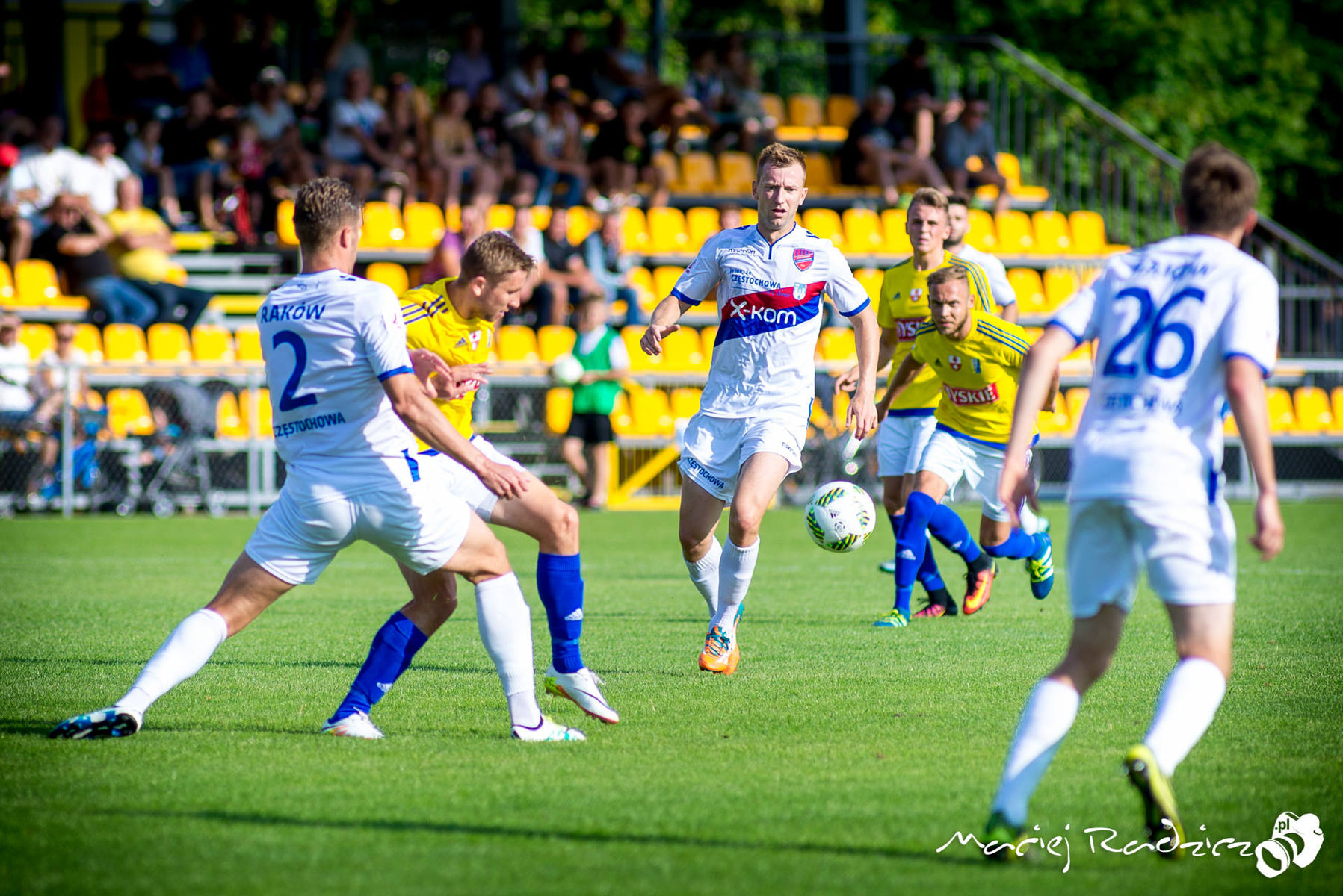 Olimpia Elbląg zremisowała 2:2 z Rakowem Częstochowa. Fot. Maciej Radzicz