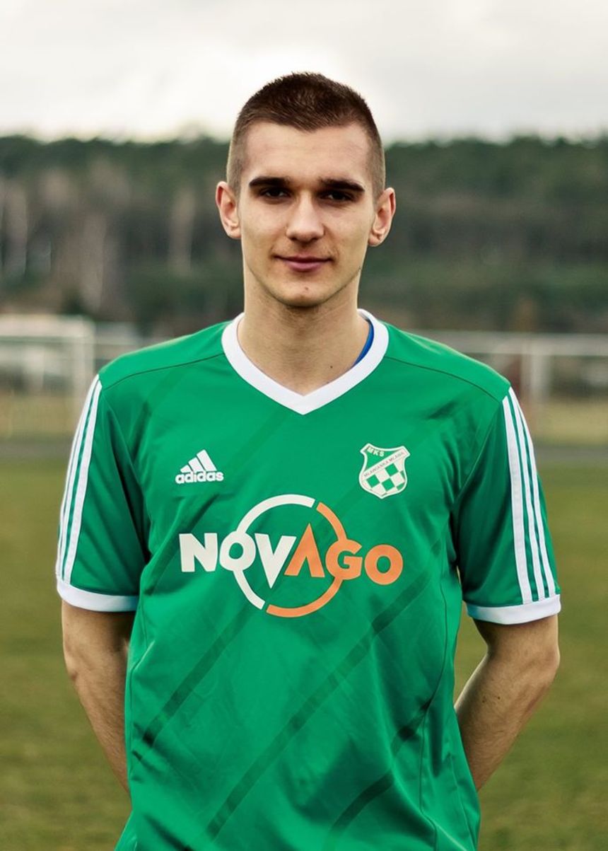 Filip Francuz przed sezonem dołączył do Wikielca z Mławianki Mława fot.Mławianka Mława