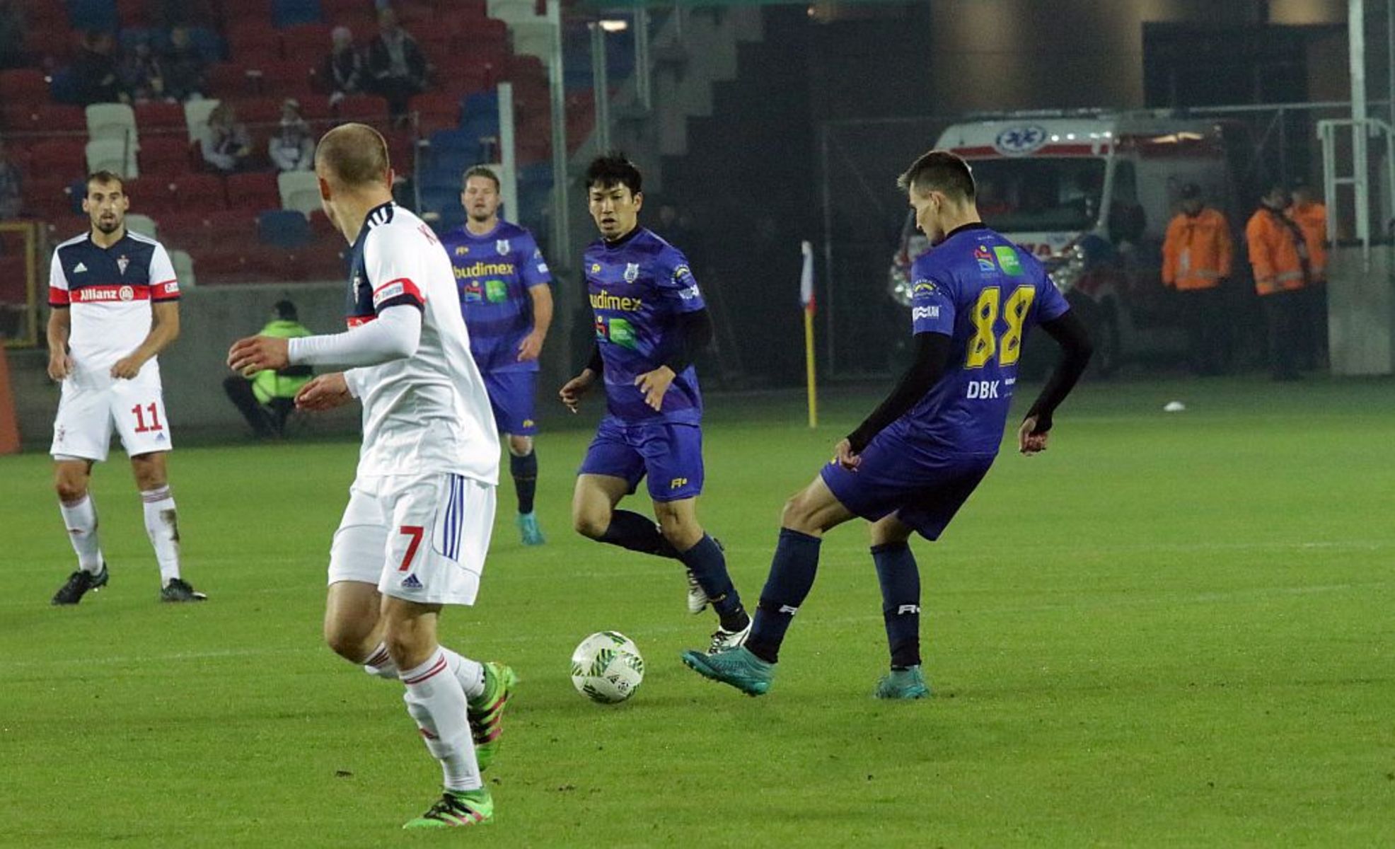 Stomil Olsztyn przegrał 0:2 w Zabrzu. Fot. Emil Marecki