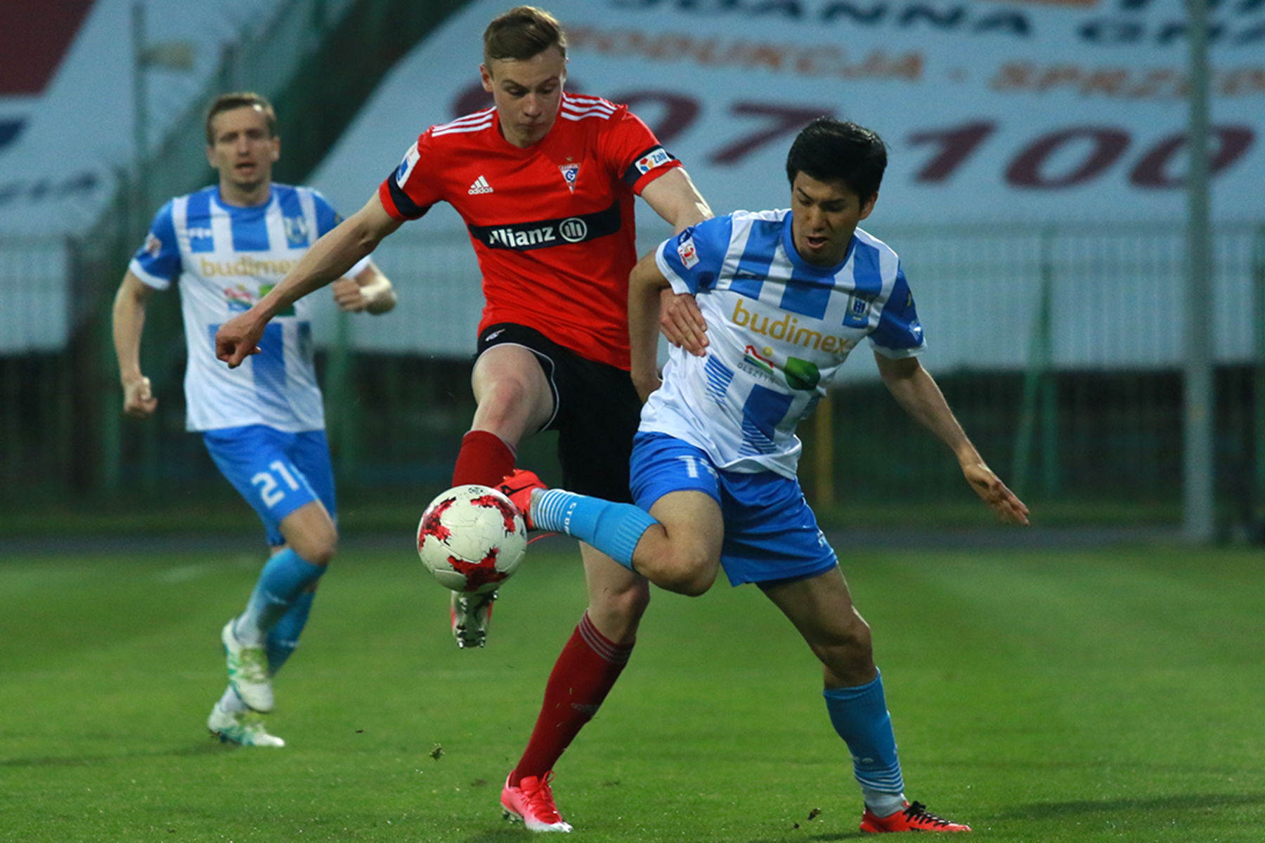 Stomil Olsztyn przegrał 2:4 z Górnikiem Zabrze. Fot. Paweł Piekutowski