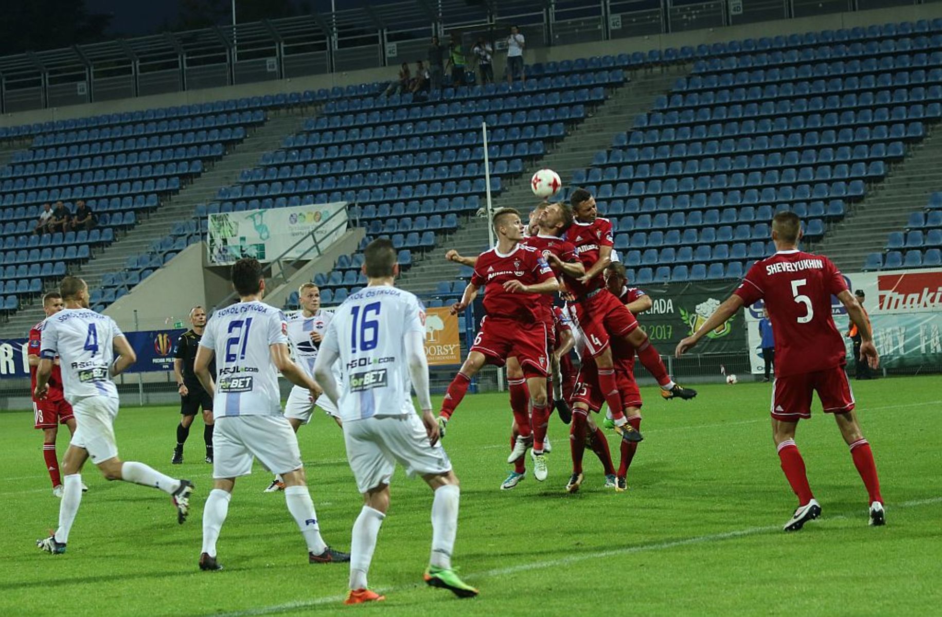 Górnik Zabrze wygrał 3:1 w Ostródzie. Fot. sport.egit.pl