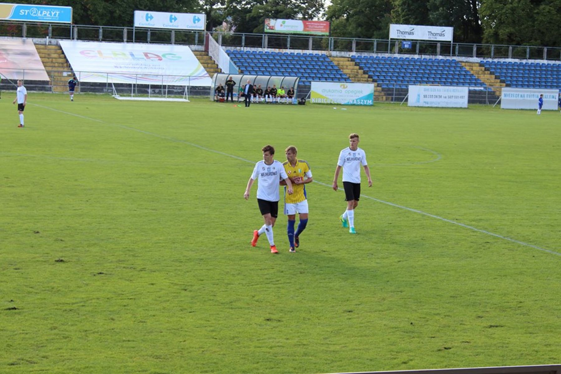 Olimpia Elbląg przegrała na własnym stadionie. Fot. Michał Libuda