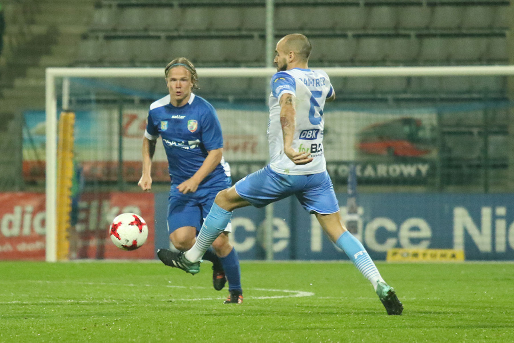 Stomil przegrał w Legnicy. Fot. Paweł Piekutowski