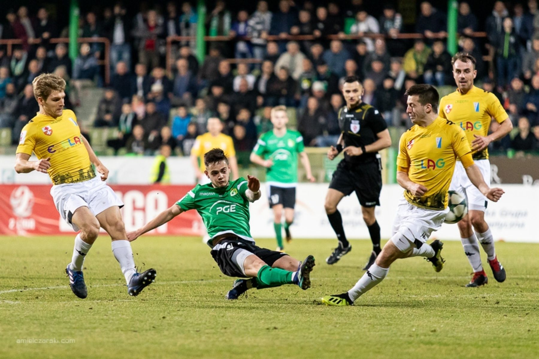 Olimpia Elbląg zremisowała 1:1 z GKS-em Bełchatów. Fot. gksbelchatow.com