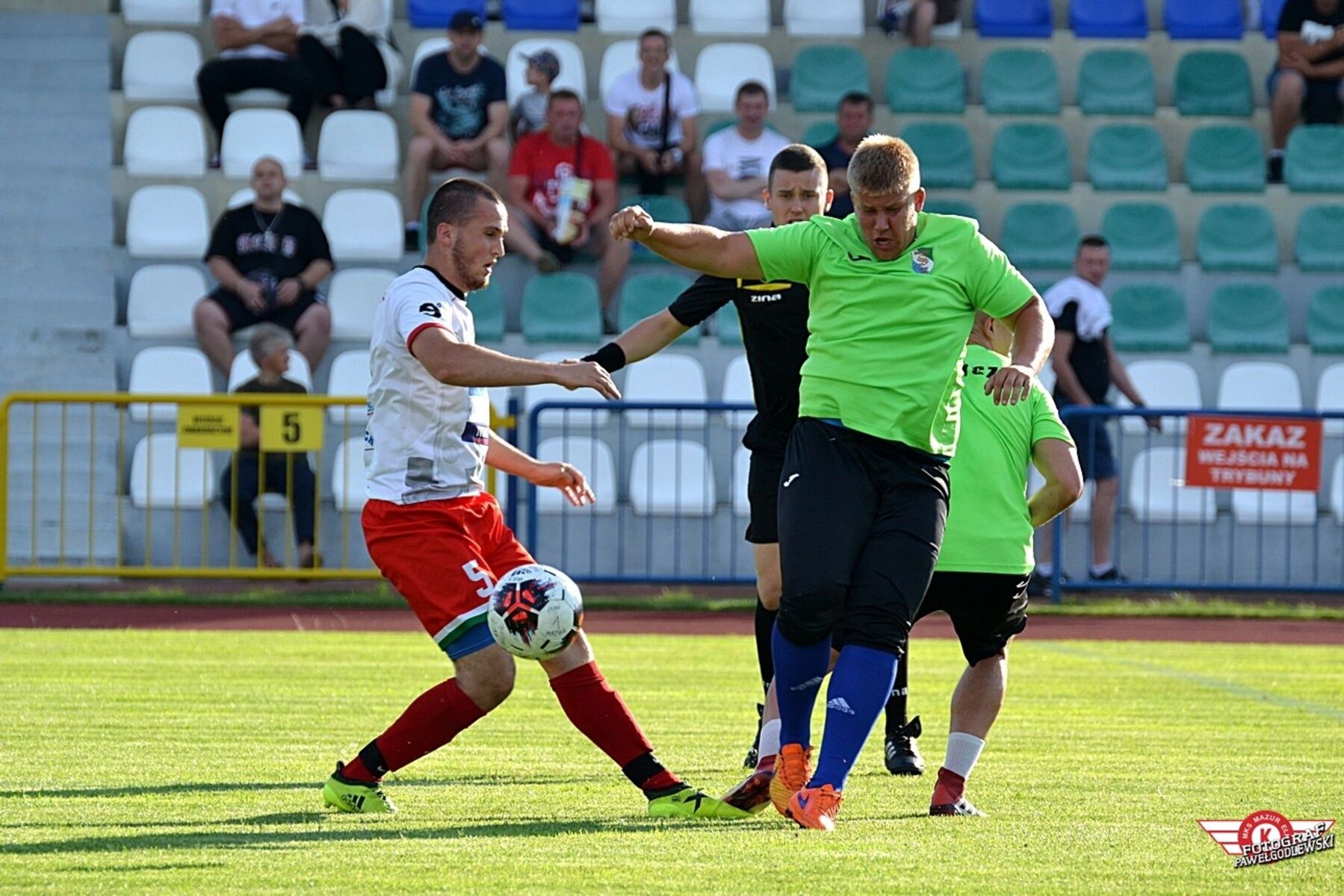 Mazur Ełk wygrał ze Śniarwami Orzysz. Fot. Paweł Godlewski / Mazur Ełk