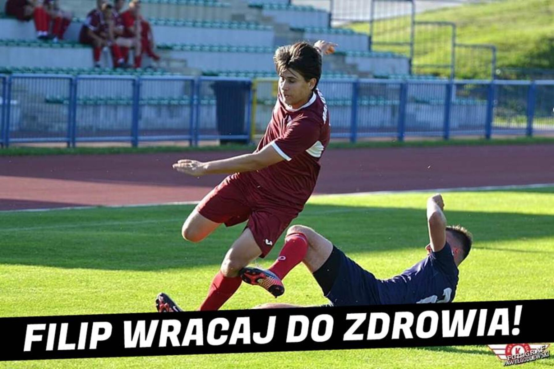 Poważna kontuzja zawodnika Mazura Ełk. Fot. mazurelk.pl